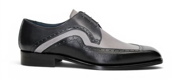 Duca Di Matiste Velletri Black Combo Calf Leather Dress Shoes