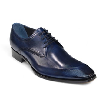 Duca Di Matiste Amalfi Men's Cream Patent & Velvet Bow Loafer