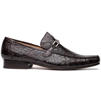 Marco Di Milano "Fabro" Brown Genuine Alligator Leather Loafer