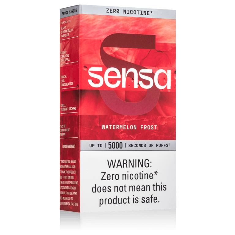Sensa Watermelon Frost Zero Nicotine Disposable