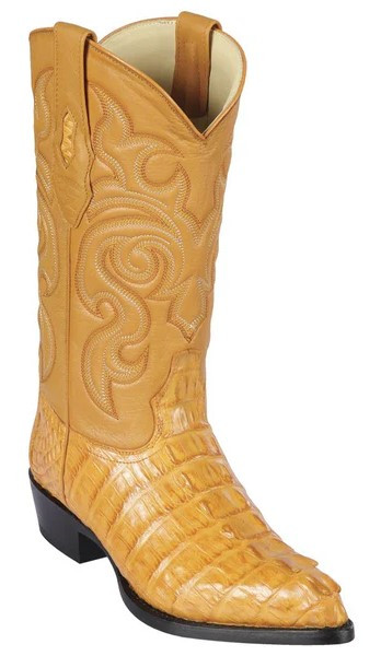 Los Altos Buttercup Genuine Caiman Tail J Toe Cowboy Boots 990102