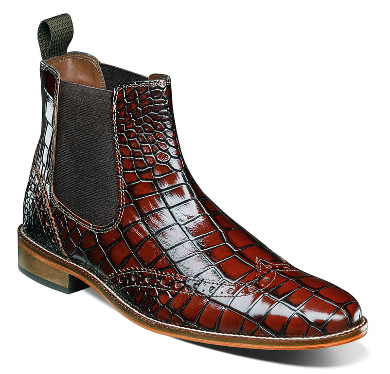 Stacy adams alligator dress shoes deals