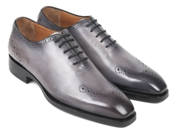 Paul Parkman "7614-GRY' Grey Genuine Calfskin Goodyear Welted Oxford Shoes.