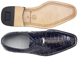 Belvedere Susa Crocodile Shoes - Navy | Upscale Menswear display picture 3