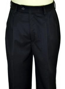 Gianni Vironi Navy Blue Wool Dress Slacks MT-1600
