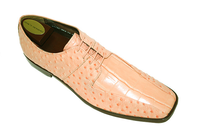 Stacy Adams tan leather alligator texture dress shoes Sz 10.5 stacy-adams-cognac-mens-shoes-  main image 3