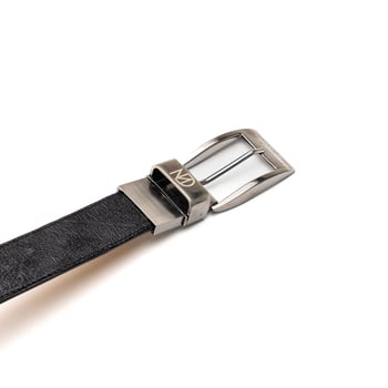 Marco Di Milano Alessio Belt Black Genuine Ostrich Exotic Belt