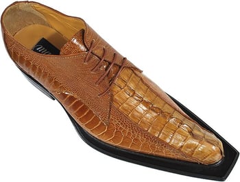 Mauri "Cactus" 42635 Corn Genuine Hornback Crocodile Tail/Ostrich Shoes