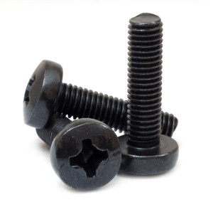 Black Pan Head Phillips Machine Screw