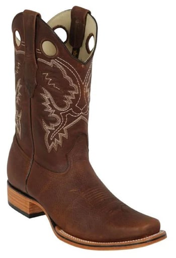 Los Altos Walnut Genuine Rage Square Toe Cowboy Boots 8129940