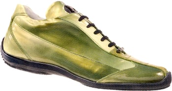Mauri 8812 Khaki/Multigreen Baby Crocodile and Patent Leather Sneakers