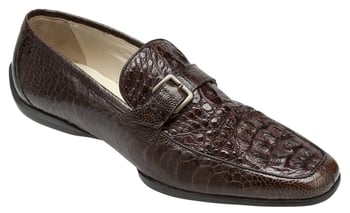 Mauri "Martini" 9259 Sport Rust Genuine Crocodile Hornback / Ostrich Leg Shoes