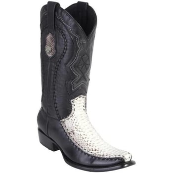 Wild West Natural Genuine Python  Dubai Toe Cowboy Boots 279F5749