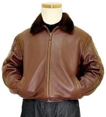 G-Gator Genuine Hornback Alligator Tails Jacket With Mink Fur Collar 2099/4