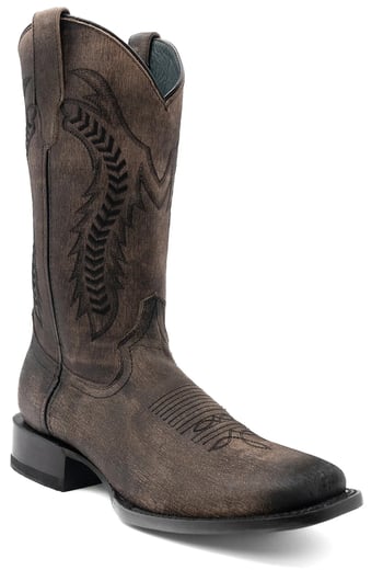 Ferrini Ashton Oak Genuine Leather Men's Square Toe Cowboy Boots 13" Shaft  15593-28