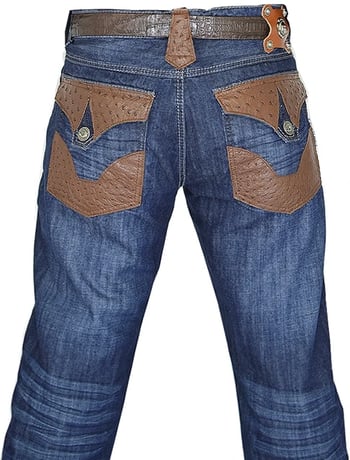 G-Gator Genuine Ostrich Jeans P42