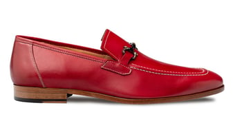 Mezlan 21505-1 Rios II Flex Red Calfskin Ornament Loafer