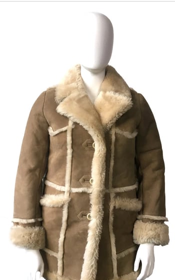 G-Gator Ladies Tan Genuine Sheepskin Shearling / Lamb Sherpa Jacket 1030.