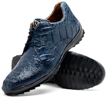 Marco Di Milano ''Kratos'' Navy Genuine Caiman Sneaker
