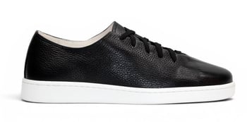 Duca Di Matiste Max Black Dollaro Leather Rubber Sole Sneaker-Inspired Casual Shoes