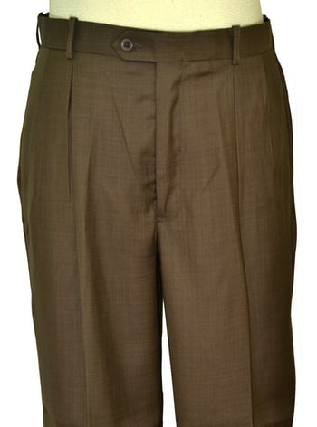 Pronti Brown Design Wide Leg Slacks P897