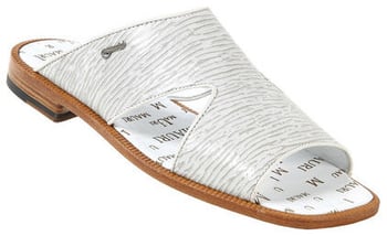 Mauri 1483 Platinum Genuine Shark Skin Sandals