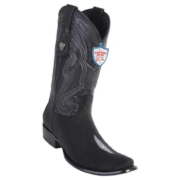 Wild West Black Genuine Stingray Cowboy Boots 2791205