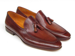 Paul Parkman 049 Brown Genuine Leather Tassel Loafer Shoes