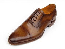 Paul Parkman 074 Brown Genuine Leather Captoe Oxford Shoes