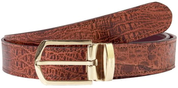 Mauri "IC002" Gold Genuine Lizard Belt