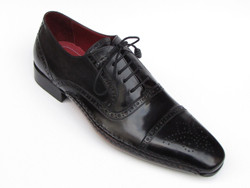 Paul Parkman 5032 Black Genuine Leather Oxfords Shoes