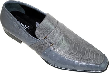 Mauri  1155/4 Grey Ostrich/Ostrich Leg Shoes