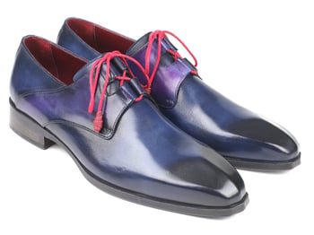 Paul Parkman ''GT511BLU" Blue Genuine Leather Ghillie Lacing Shoes.