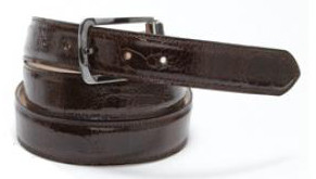 Mauri "100/35" Sport Rust Genuine Ostrich Leg Belt