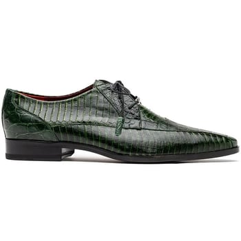 Marco Di Milano "Moncalieri" Green Genuine Alligator And Cobra Skin Dress Shoes