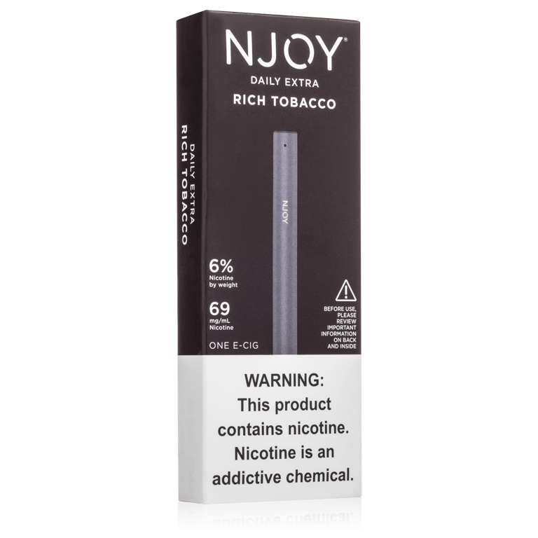 NJOY Daily Extra Rich Tobacco Disposable Vape 6%