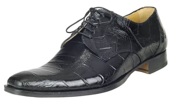 Mauri M508 Black Genuine All-Over Alligator Shoes