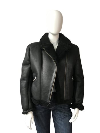 G-Gator Ladies Genuine Sheepskin Leather Biker Jacket 1045.