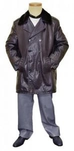 G-Gator Genuine Alligator : Leather Pea Coat 2090