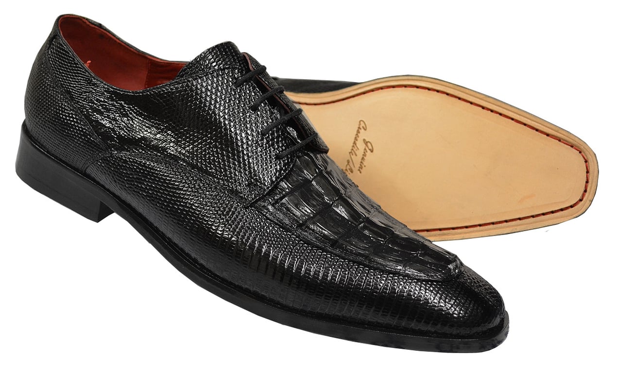 David Eden Lizard Lace-Up Mens Dress Shoes David Eden Men main image 4