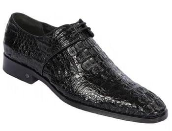 Lombardy Mens Black Genuine Caiman Hornback Dress Shoes ZlM020205