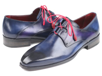 Paul Parkman ''GT511BLU" Blue Genuine Leather Ghillie Lacing Shoes.