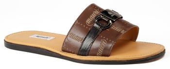 Mauri "1634/4" Brown Genuine Lizard / Land Nappa Leather / Lazer Mauri Sandals.