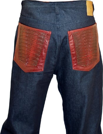 G-Gator Genuine Hornback Alligator Jeans 0922/1