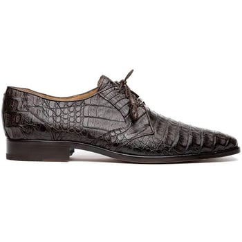 Marco Di Milano "Lacio" Brown Genuine Caiman Crocodile Dress Shoes